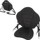 Kayak Seat Luxurious Padded Canoe SUP Seat Adjustable Boat Seat Comfortable Composite Quick Dry Fishing Seat Back Support for Universal Sit