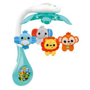 New 2025 Model, Baby Crib Mobile with Volume Control, Universal Crib Attachment, Relaxing Music, Ceiling Light Projector with Stars & Animals, and Timer  Ideal Nursery Toy for Babies 0+