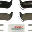 BOSCH BE964H Blue Ceramic Disc Brake Pad Set With Hardware - Compatible With Select Ford Explorer, Explorer Sport Trac; Jeep Liberty, TJ, Wrangler; Mercury Mountaineer; REAR
