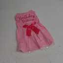 Dog Birthday Dress Dog Dress with Bowknot Tulle Birthday Princess Pet Clothes for Dogs Girls Boys Cats Outfit Apparel L 