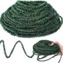 Jutom 100 Ft 0.28 Inch Christmas Miniature Artificial Pine Garlands Mini Pine Greenery Roping Garlands Mini Thin Wired Stems for Christmas Crafts Holiday Outdoor Decor (Green)
