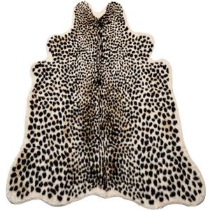 Huichenxing2021FURSTORE Faux Cheetah Area Rug Animals Printed Hide Mats Leopard Faux Hide Area Rug 5.2ft x 6.5ft / 63 x 78.7inch / 160 x 200cm
