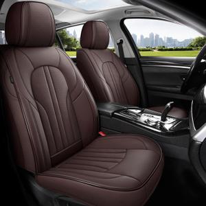 Car Seat Covers,Car Seat Protector Waterproof,Seat Covers Front Set, Car Seat Protectors,Automotive Seat Covers Fit for Most Cars Brown