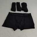 Pair of Thieves Men's Trunks  Breathable, No-Chafe Comfort Underwear for Men  Multi-pack Options for Everyday Wear (Medium, Black/Grey)