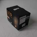 LED Dimmable Edison Light Bulbs 4W, 2200K-2400K Warm White (Amber Glass) ST64, E26 Base Pack of 6