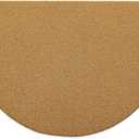 OLANLY Half Circle Door Mat 35x23, Low Profile Doormat (Plain Brown)