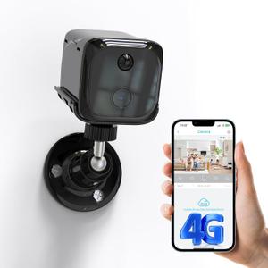 No WiFI Security Camera, Cellular Security Camera Indoor, 4G LTE Surveillance Cam for Home, Not Support WiFi, Smart Human Detection, 20 Day Standby Battery Life, Auto Night Vision, Built-in SIM Card (Single Lens-4G) No WiFI Security Camera, Cellular Security Camera Indoor, 4G LTE Surveillance Cam for Home, Not Support WiFi, Smart Human Detection, 20 Day Standby Battery Life, Auto Night Vision, Built-in SIM Card (Single Lens-4G)