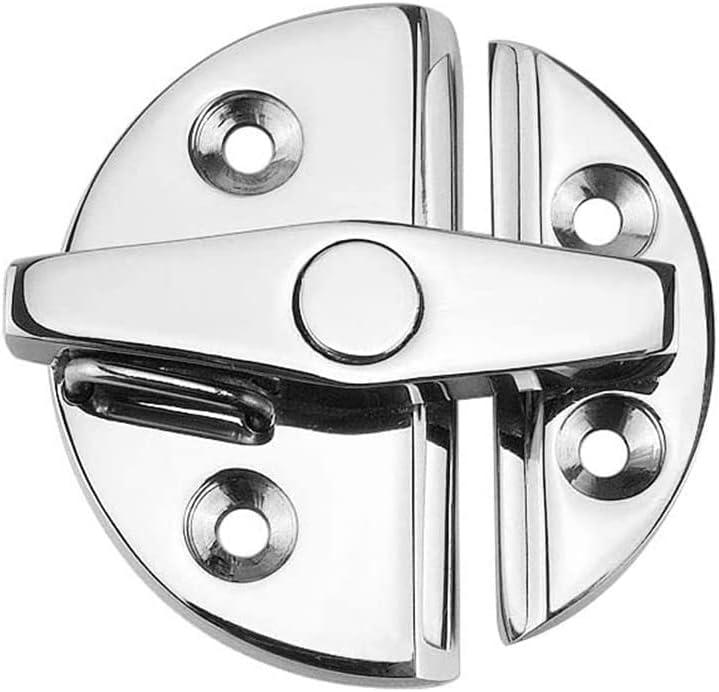 Marine Boat Door Catch Latch 316 Stainless Steel Door Latch Round 55mm Twist Lock Suit for Boat and Many External Cabinet Applications