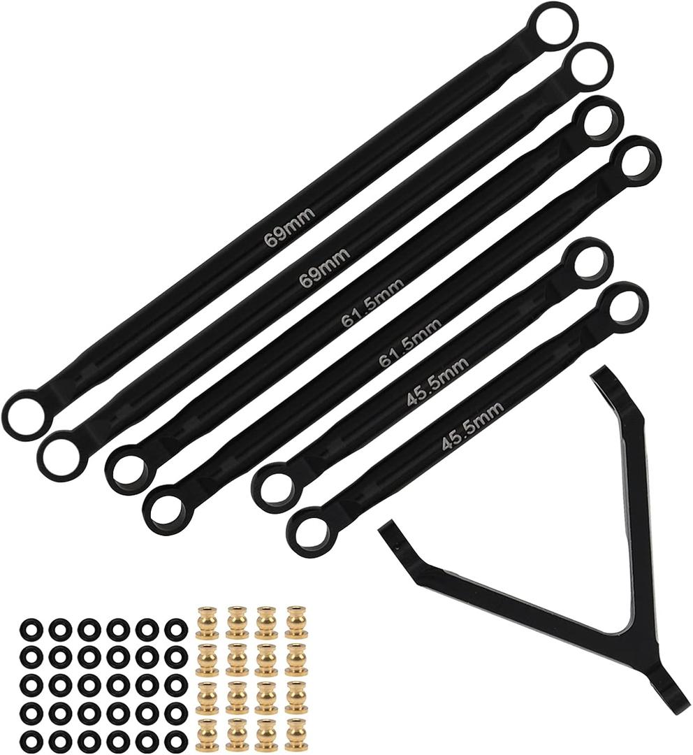 RC Special Pull Rod kit Linkage Tie Rod Link Compatible with Axial SCX24 AXI90081 AXIO0004 1/24 RC Crawler Car Truck