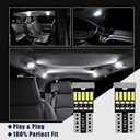 Tacoma Interior LED Lights Kit, 10pcs Super Bright White LED Replacement Bulbs with Install Tool for Toyota Tacoma 2005-2022