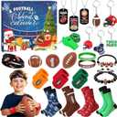 Football Advent Calendar 2025,24 Days Football Baseball Countdown Calendar for Boys Christmas Countdown Party Favor Toys for Kids Adults Xmas (Football)