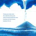 Moving Sand Art Picture in Motion, Relaxing Home Decor for Living Space for Office and Living Space (Blue)