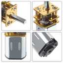 3pcs DC 6V 500RPM N20 High Torque Speed Reduction Motor 3mm Shaft Mini Metal Gearwheel Gear Motor with Metal Gearbox Micro Motor for DIY RC Toys