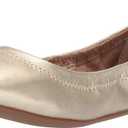 Women's Belice Slip On Ballet Flat (7 Wide, Gold)