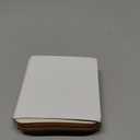 GAEKEAO Womens Wallet RFID Blocking Zip Around Wristlet Wallet Vegan Leather Card Holder Purse with Change Pocket (White & Brown)