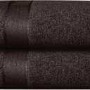 GLAMBURG 700 GSM Premium 2-Pack Oversized Extra Large Bath Sheet Set - 100% Combed Cotton - 2 Bath Sheet 35x70 - Luxury Hotel & Spa Quality - Durable Ultra Soft Highly Absorbent - Chocolate Brown