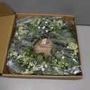 26" Preserved Eucalyptus Wreath for Front Door Extra Large Wreaths Natural Eucalyptus Real Touch Everlasting Summer/Spring/Fall Fresh Wreaths Farmhouse Door,Home,Porch, Window Decor