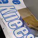 Accuform MBR812 Motivational Safety Banner, Legend"Lift with Ease Bend at The Knees", 28" Length x 8-ft Width, Reinforced Vinyl with Metal Grommets