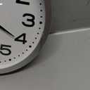 Wall Clock Silent Non-Ticking Modern Clock Battery Operated 12 Inch Small Classic Analog Decorative for Kitchen, Bathroom, Office, Bedroom, Home (Silver)