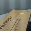 Huuger 47 inch Computer Desk with 4 Drawers, Gaming Desk with LED Lights & Power Outlets, Home Office Desk with Large Storage Space for Bedroom, Work from Home, Rustic Brown and Black