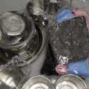 Lallisa Outdoor Camping Cookware Mess Kit Polished Stainless Steel Dishes Camping Utensils Portable Tableware with Plates Cups Spoons Forks Knives Mesh Bag for Backpacking Hiking