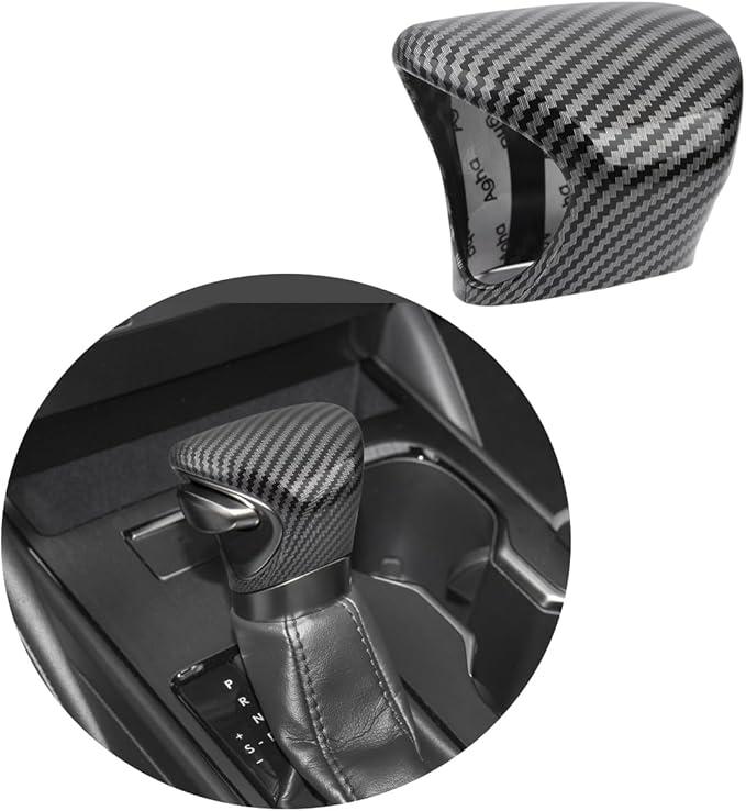 JINZHAO Trim for Lexus ES250 ES300h ES350 UX200 UX200h Accessories Auto Gear Shift Knob Cover Trim Cap Protector Interior Sport Style  Carbon Fiber Grain