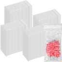 100Pcs Small Bubble Out Bag Pouches 2" x 3.15" Self-Seal Mini Bubble Pouches Cushioning Bags, Double Walled Self-Sealing Protective Wrap Shockproof Foam Bag for Small Business, Shipping, Packing