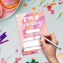 Two Groovy Birthday Party Invitations - 20 Invitation Cards 4"x6" with 20 Envelopes - Groovy invitations for 2nd Birthday Party Invites.(139)