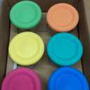 Elk and Friends 4oz Borosilicate Glass Baby Food Storage Jars with Silicone Lid | Strong Glass | Set of 12 | Microwave, Oven & Dishwasher Safe | Infant and Babies