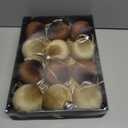 12 Pcs Velvet Christmas Ornaments Set - Coffee Brown Large Shatterproof Christmas Tree Decorations, 3.15 Inch Multicolor Velvet Balls for Xmas Tree, Home, and Party Decor