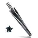 7 Degree Ball Joint Tapered Reamer 1-1/2 Per Foot Taper M2 6542 High-Speed Tool Steel, Universal Reamer Tie Rod Drill Bit for Automotive & Construction Precise & Durable with Easy Grip Design