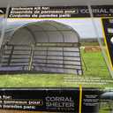ShelterLogic 12'x12' Equine, Livestock and Agricultural Shelter Enclosure Kit (Corral Panels and Shelter Not Included)