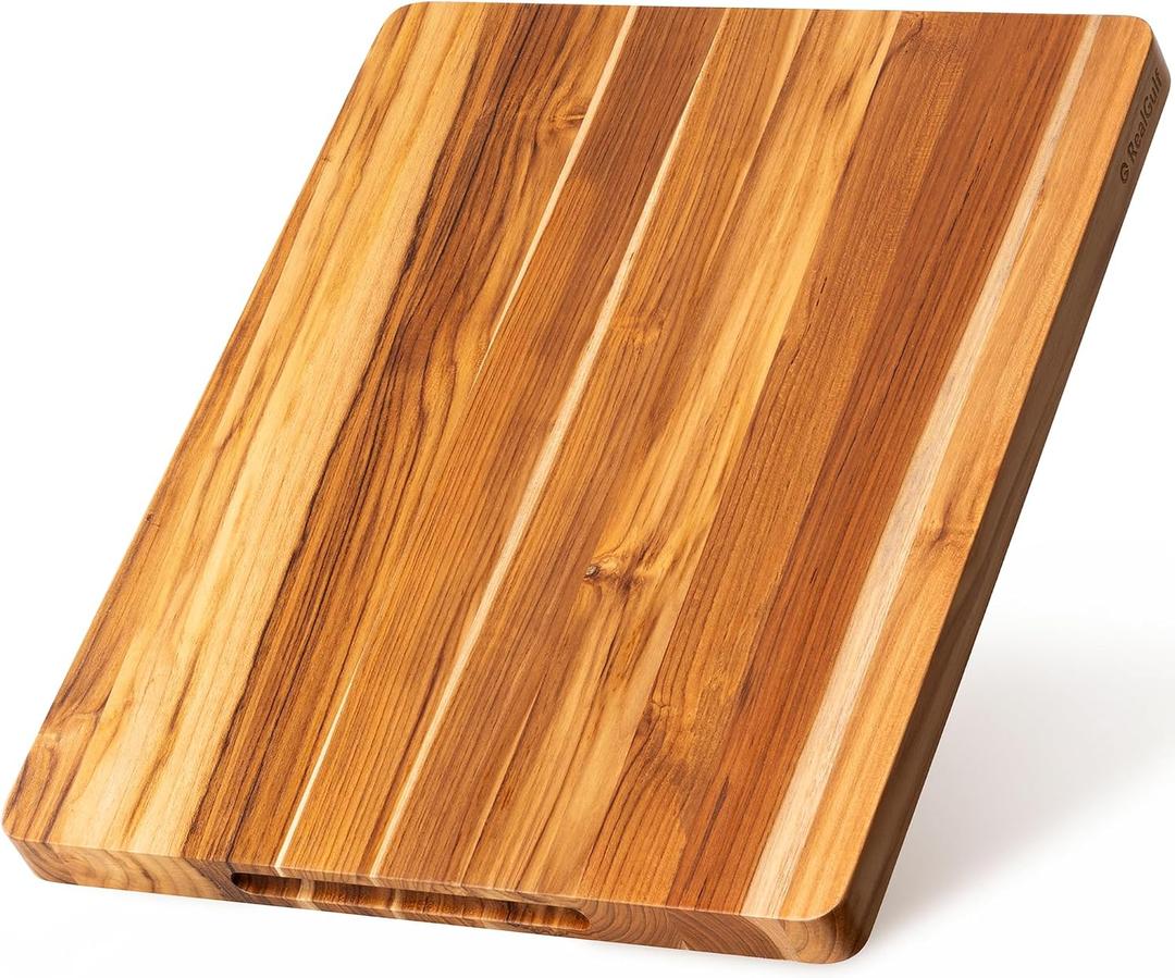 20x15 Teak Cutting Board, Reversible 1" Extra Large Chopping Block