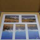 11x14 Picture Frame Set of 2, Natural Oak Wood Frame with Real Glass Collage Picture Frames, Display Pictures Five 4x6 With Mat or 11 x 14 Without Mat, Photo Frames Wall Gallery