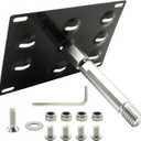 License Plate Holder Front Bumper, No Drill Front Bumper Tow Hook License Plate Mounting Bracket, Replacement for Mercedes C-Class E-Class S-Class CLA-Class