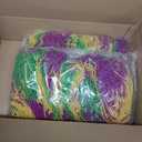Fun Express Mardi Gras Beads Bulk 1000 Pack - Premium Purple Gold Green Bead Necklaces for Carnival Decorations, Parade Throws & Party Favors | Professional Grade Plastic Beaded Necklaces for Adults