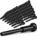 Blulu 60 Pack Invisible Cable Railing Kit, T316 Stainless Steel 1/8" Receiver and Swage Stud End, Tensioner for Wood/Metal Post, Hardware (Black)