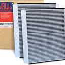 Cabin Air Filter for Volvo VNL 780 760 860 670 630; VN 780 670; VH VHD VNM; Trucks Replace 20435801 AF26405 P606555 PA10187, 49084 PA4681 Cabin filter with Activated Carbon FCA2301C (2)