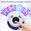 Ultrasonic Retainer Cleaner, Retainer Cleaner Machine for Dentures, Mouth Guards, Braces, Toothbrush Heads, Jewelry with 200ML Capacity, 45kHz Retainer Cleaning, 4 Modes for Appliances, Blue