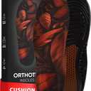 CRUVHEAL Work Comfort Orthotic Insoles - Anti Fatigue Shoe Insert Men Women - Low Arch Support - Shock Absorption - Foot Pain Relief - Work Boot Insoles (M, Brown) (Men 5.5-11 || Women 6.5-12)