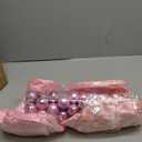 Gejoy Bow Christmas Tree Decoration Set, 30 Pcs Small Bows 1 Pcs 47" x 15.7" Large Tree Topper Satin Bows and 36 Christmas Balls Hanging Ornaments, Xmas Glitter Balls for Holiday Decor (Pink)