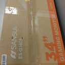 SANSUI 34-Inch Curved Gaming Monitor UWQHD 3440 x 1440 Up to 165Hz Curved 1500R - PIP/PBP, 1ms(MPRT), HDR, 300nits, sRGB 125%, DCI-P3 95%,FreeSync,HDMIx2,DP1.4(Cable Included) (Black)