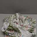 Horaldaily Spring Fitted Tablecloth 68 x 48 Inch Oval, Spring Wild Flowers Floral Beige Washable Table Cover Elastic Edged for Dinning, Picnic, Camping, Banquet