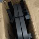 Firewood Rack for Outdoor, Firewood Holder with 3 Hanging Hooks, Heavy Duty Wood Rack for Indoor Outdoor Patio, Black