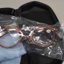 Aisi Makeup Reading Glasses For Women Cosmetic Readers Flip Up Double Lens Magnifying Eyeglasses (Coffee, 2.0x)