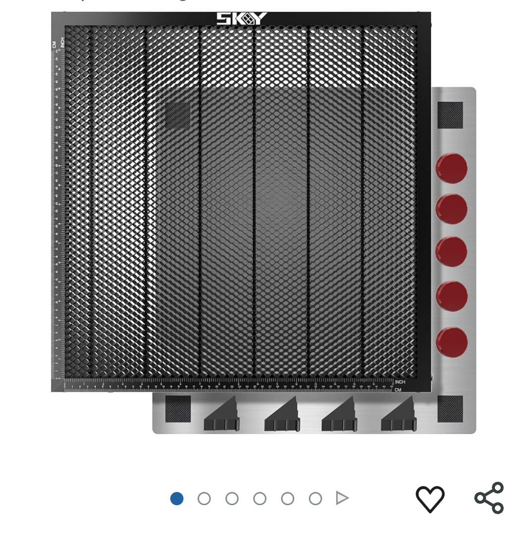 Sponsored
Brand: Cregrant3D
Update Heat-Resistant Coating Honeycomb Laser Bed, 400x400mm Honeycomb Working Durable Steel Honeycomb Panel Table for Most Laser Engraver, Desktop-Protecting, 15.7"x15.7"