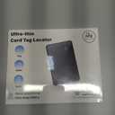 Wallet Tracker 2 Pack Rechargeable Item Tracker, 8-Month Battery Life Smart Track Card, Slim Wallet Finder Works with Apple Find My (iOS Only), Sound Alerts Item Finder for Luggage, Purse, Phone