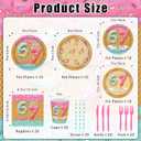 140PCS 6 7 Birthday Party Decorations Paper Plates Napkins Cups Forks Knifes Tableware Set 6 7 Birthday Themed Supplies Serve 20 Guests