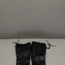 DREAM PAIRS Women's Pu Knee High Riding Combat Boots (10, Georgia-Black)