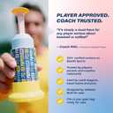 Bandit Sports Coach RAC Tee Popper Mini, Hitting Tee for Perfect Swings, Batting Machine for Practicing Hitting Without a Pitcher Blue